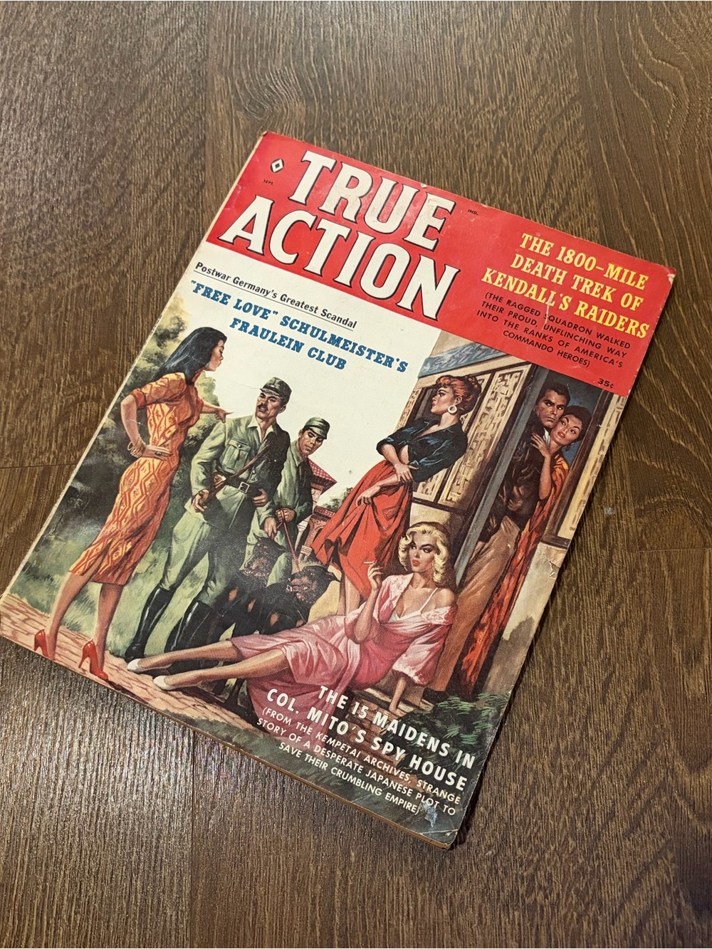 True Action Vintage Pulp Magazine - 1959